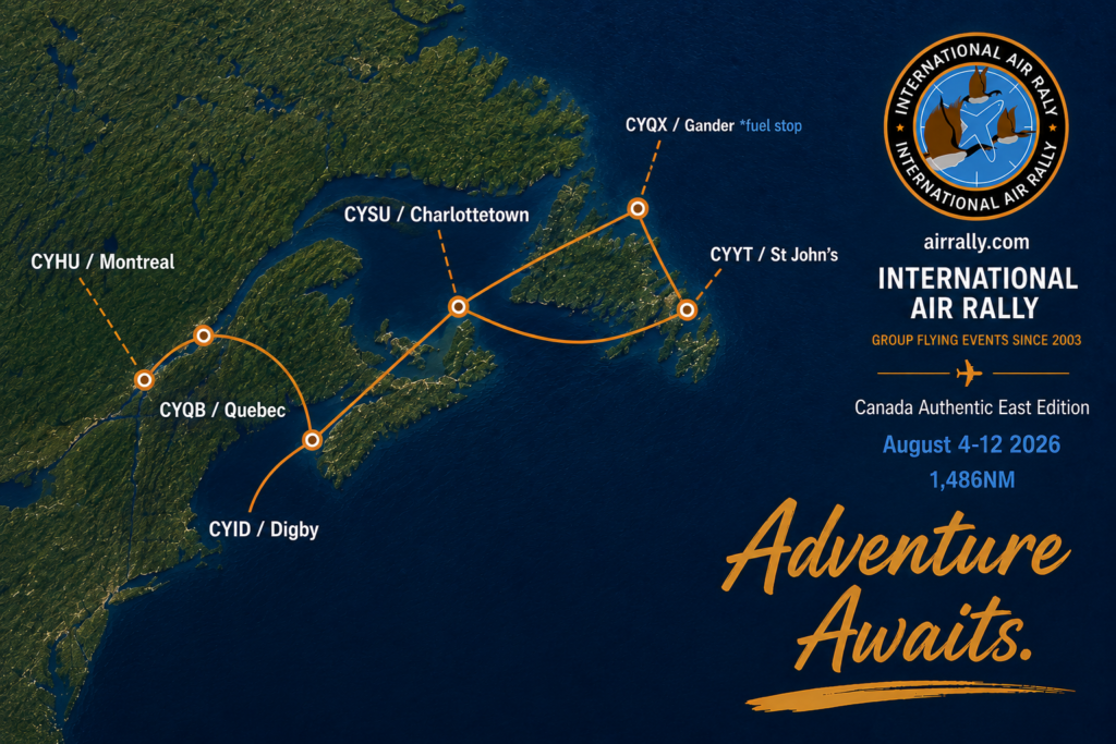 Canada Authentic East route map
